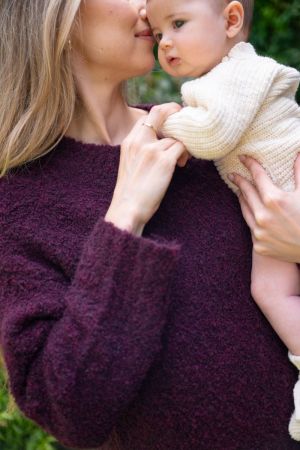 THEO COSY KNIT BURGUNDY