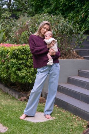 THEO COSY KNIT BURGUNDY