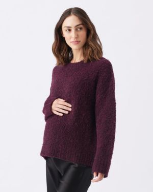 THEO COSY KNIT BURGUNDY