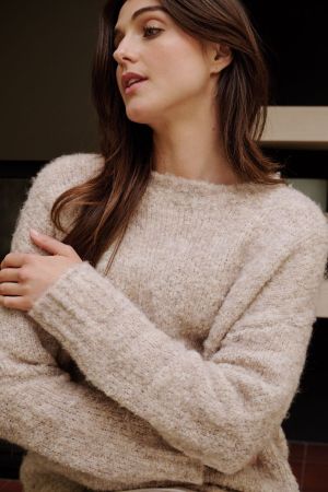 THEO COSY KNIT LATTE