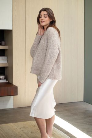 THEO COSY KNIT LATTE
