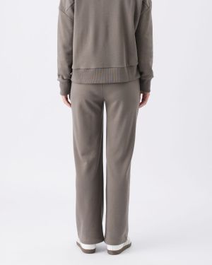 TERRY WIDE LEG JOGGER CHARCOAL MARIE