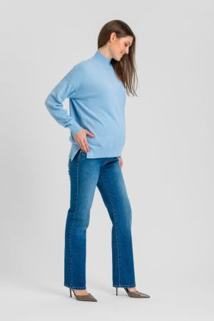JEANS STRAIGHT ANKLE W007 DYED STONE