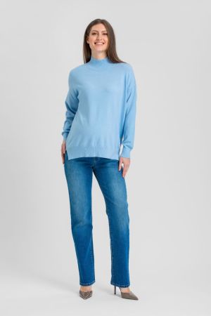 JEANS STRAIGHT ANKLE W007 DYED STONE