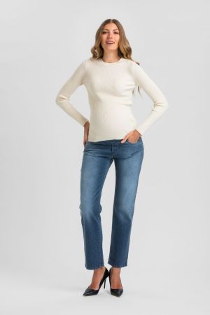JEANS STRAIGHT ANKLE W930 MEDIUM GRE