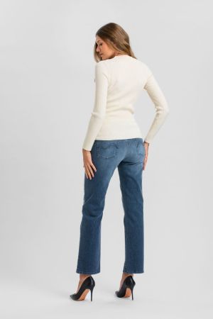 JEANS STRAIGHT ANKLE W930 MEDIUM GRE