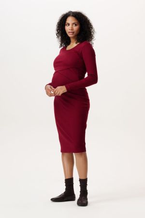 DRESS NURSING LS 4522 ZINFANDEL