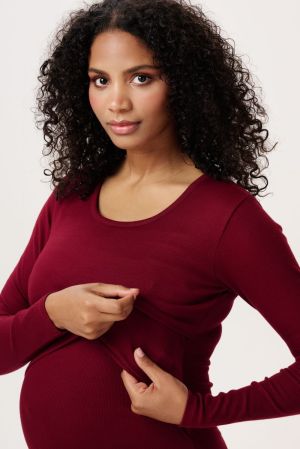 DRESS NURSING LS 4522 ZINFANDEL