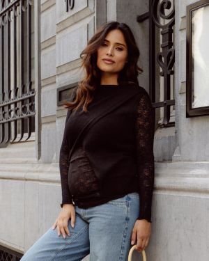 LACE TOP 9000 BLACK