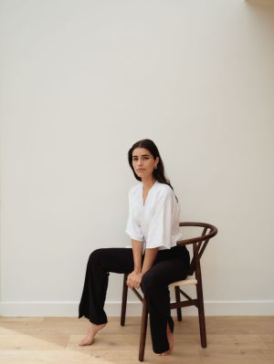 WRAP BLOUSE WHITE