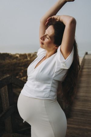 WRAP BLOUSE WHITE