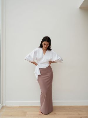 WRAP BLOUSE WHITE
