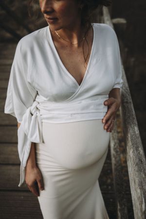 WRAP BLOUSE WHITE