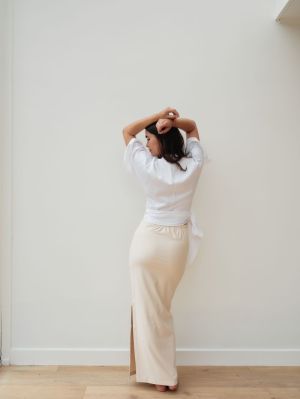 WRAP BLOUSE WHITE