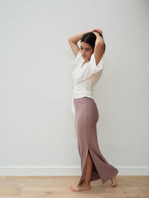 WRAP BLOUSE ECRU