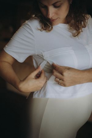NURSING SHIRT WHITE