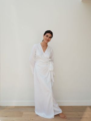 WRAP DRESS WHITE