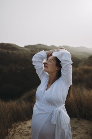 WRAP DRESS WHITE
