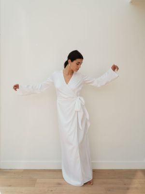 WRAP DRESS WHITE