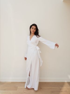 WRAP DRESS WHITE