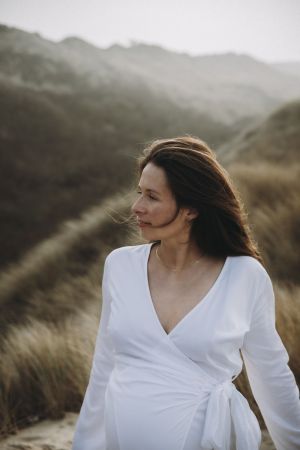 WRAP DRESS WHITE