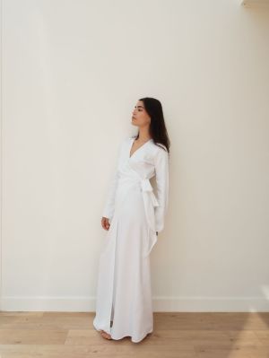 WRAP DRESS WHITE